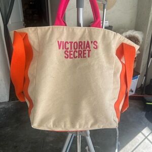 Victoria's Secret Canvas Tote Bag with Spacious Design